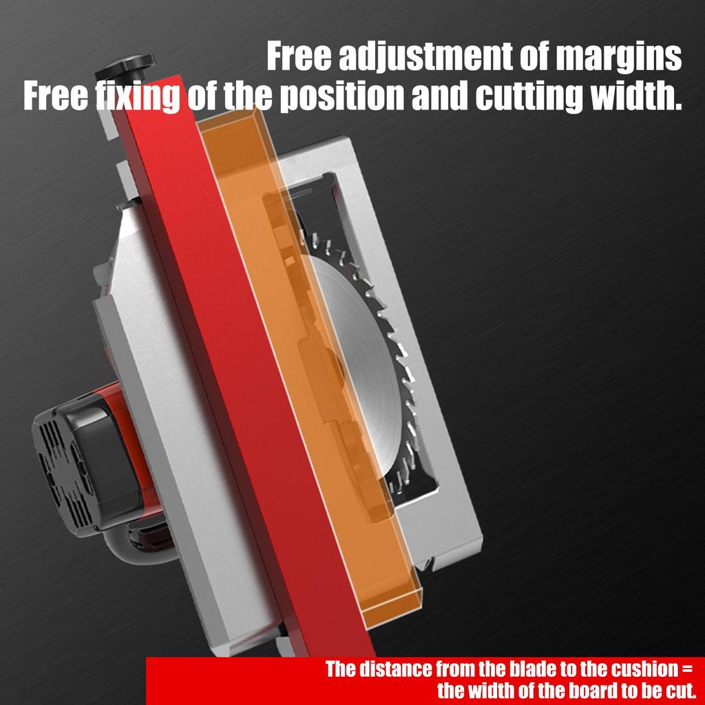 Circular Saw Guide Track Guide & Guide Rail Adjustable Woodworking Cutter Attachment Clamp Base for Precision Cutting Tool