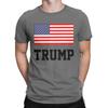 T-shirt da uomo Donald Trump Bandiera Americana Presidente Pazzo Puro Cotone Maglietta Manica Corta T-shirt Girocollo Abbigliamento Nuovo