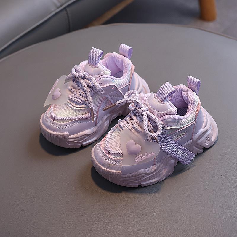 Girls' Casual Shoes Autumn New Girl Sports Shoe Anti Slip Girls Running Shoe Fashion Children Mesh Shoes Comfort Girls' Shoes