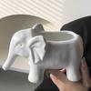 Personalized Bar Tiki Cup Hawaiian Cocktail Glass Creative Elephant Tiki Cup Pure White Elephant Ceramic Cup Party Glasses 560ml