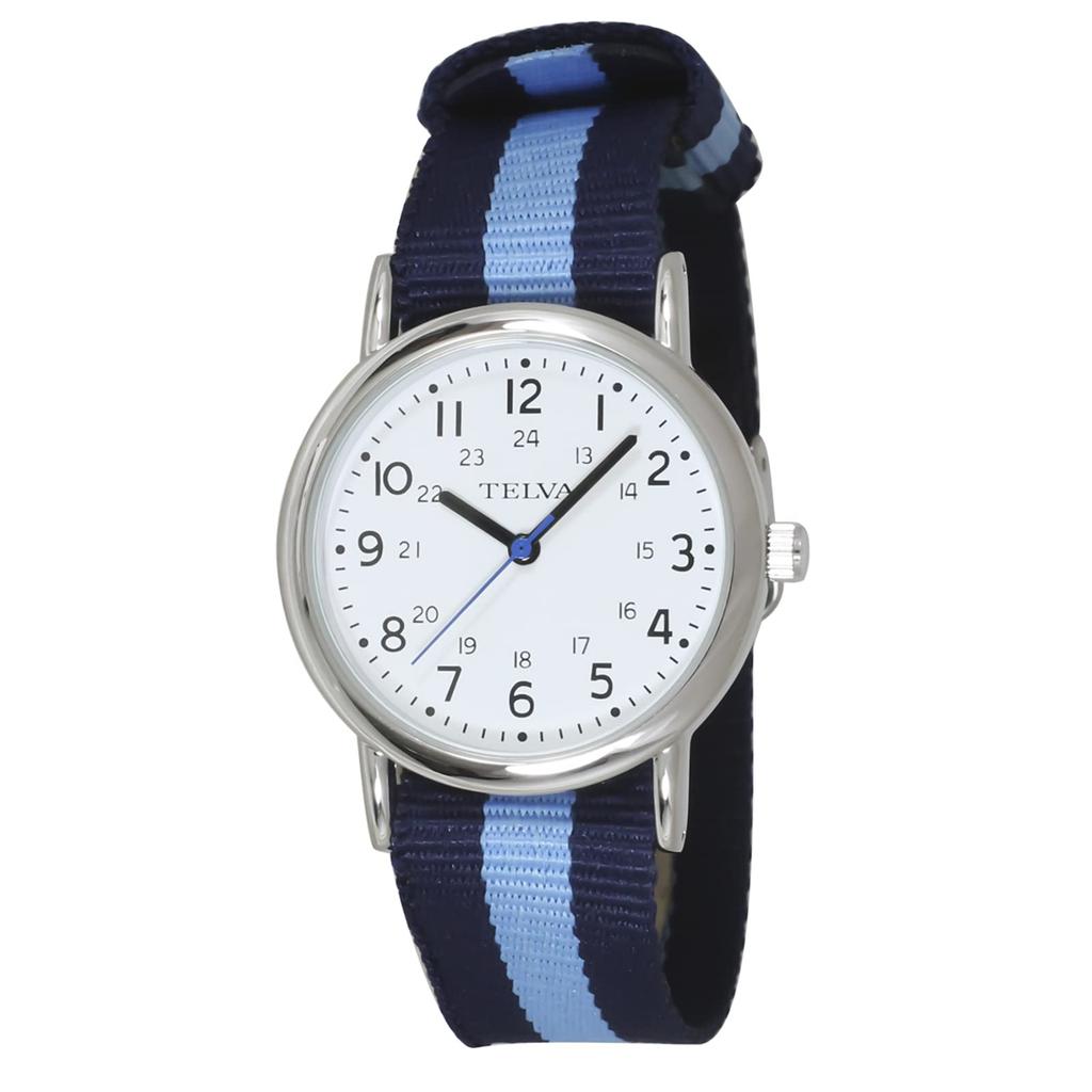 [Clefer] Analog Watch Waterproof Nylon Strap 190277 Women's Blue