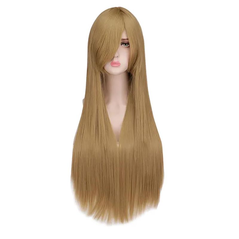 Whimsical W Long Straight Cosplay Wig Women Costume Party Black Red Ombre White Heat Resistant Synthetic Hair Wigs