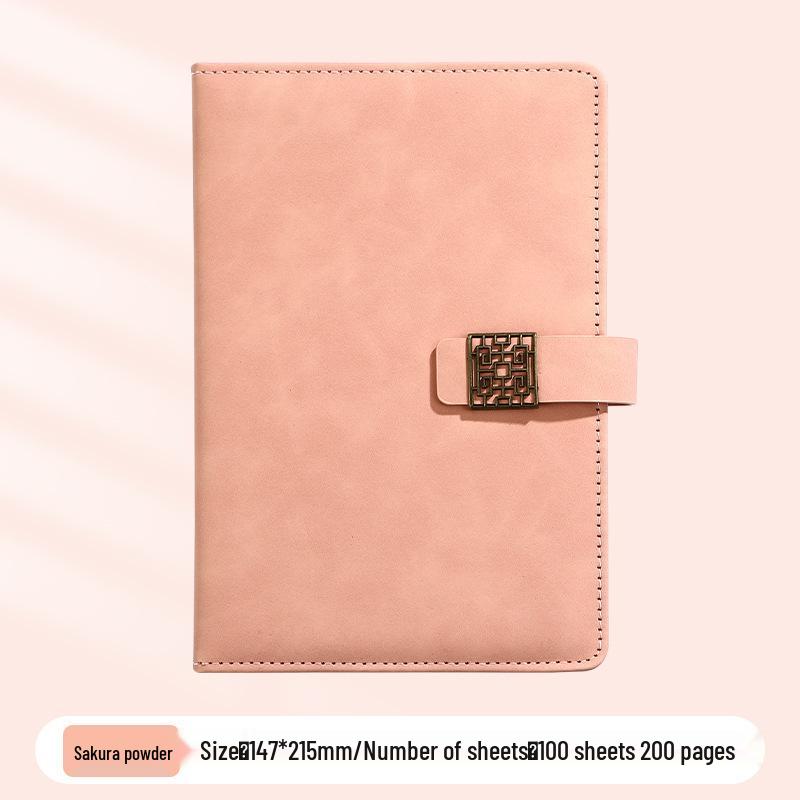 A5 Business Office Snap Button Notebook with Custom LOGO for Meetings