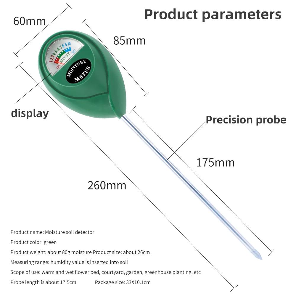 1PC Soil Moisture Meter, Soil Hygrometer Sensor for Gardening, Soil Moisture Meter for House Plants, Lawn No Batteries Required