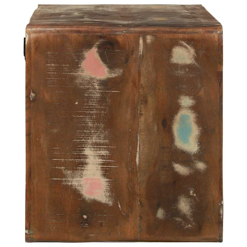 TV Cabinet Multicolored 80 X 32 X 36 Cm Solid Reclaimed Wood
