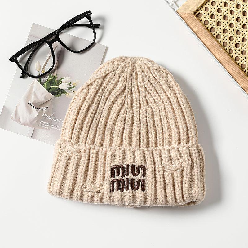 Gestrickte Warme Mütze Damen Pullover Ohrenschützer Konfinement Winddichte Mütze Outdoor Radfahren Sport Wollmütze Tide