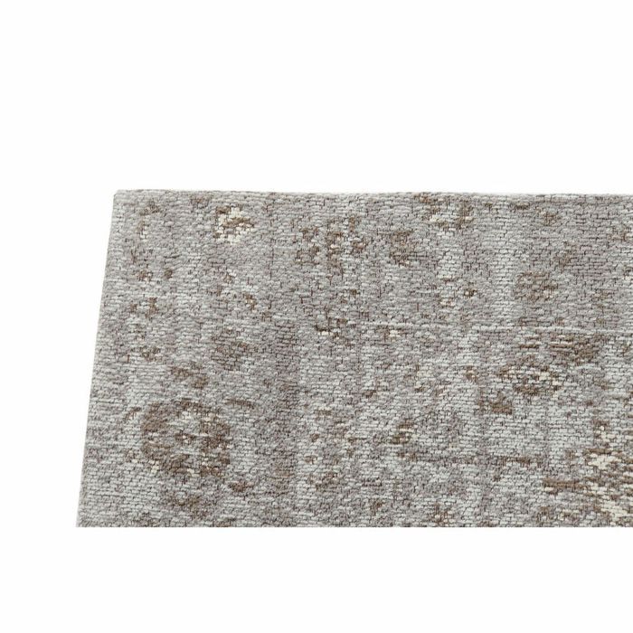 Tapis - DKD HOME DECOR - Coton Chenille - Blanc/Noir/Marron Clair - Confortable - Durable