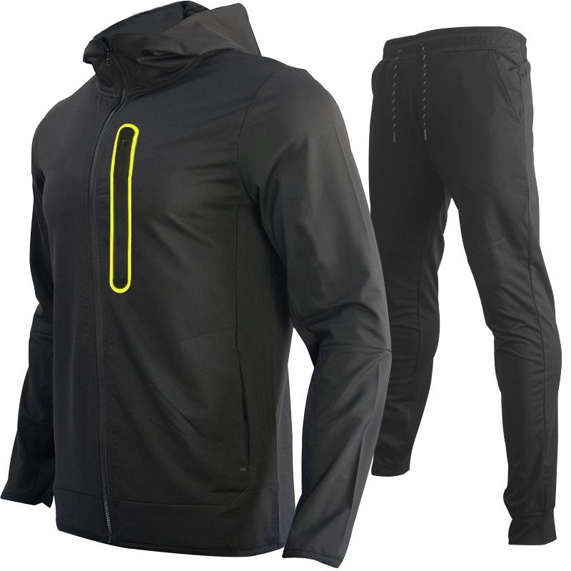 Spring Autumn Fashion Tracksuits Men Set Long Sleeve Zipper Jacket Sweatpants Jogging 2 Piece Sets Mens Casual Run Sport Suit