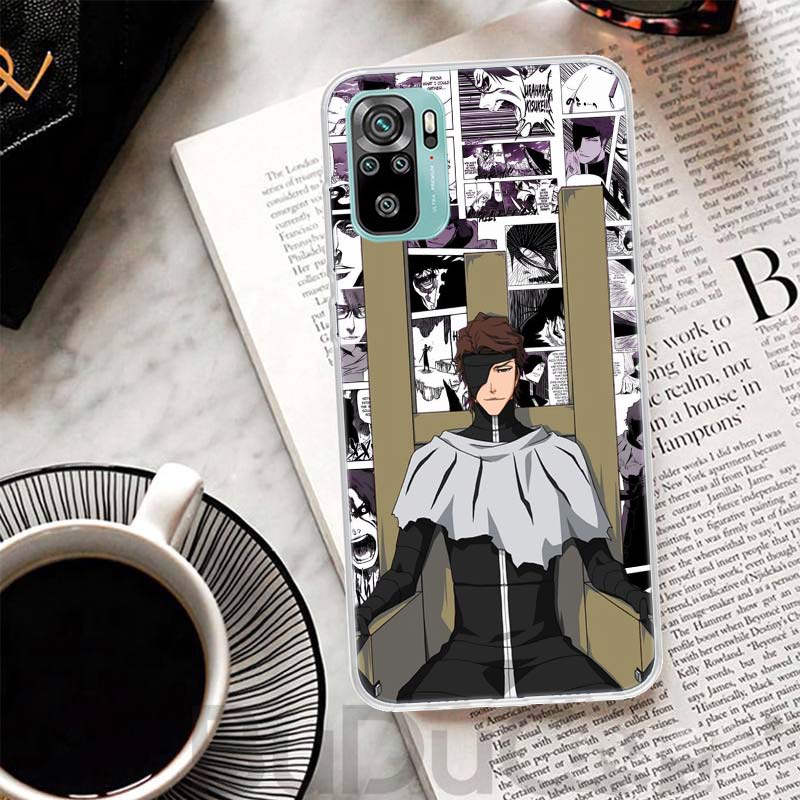 Aizen Sousuke Bleach Cover For Xiaomi Redmi Note 14 13 12S 12 11 Pro Plus Phone Case 11S 10S 10 11E 11T + 9S 9 Print Coque