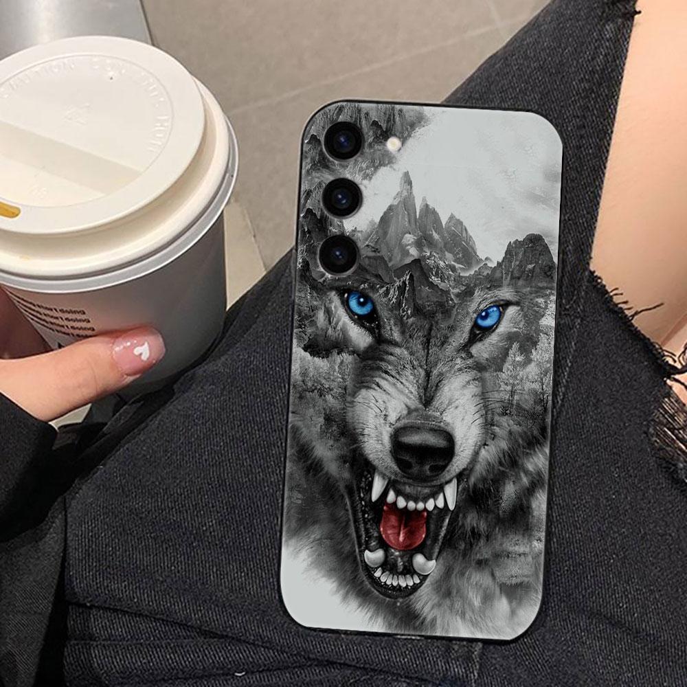 Dragon Tiger Wolf Phone Case For Samsung Galaxy S26 S25 EDGE S24 S23 S22 S21 S20 FE S10 Ultra PLUS LITE DIY Case Shell Cover