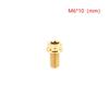 Versatile M6 Titanium Flanged Hexagon Head Bolts Suited for Bike Moto Car Projects