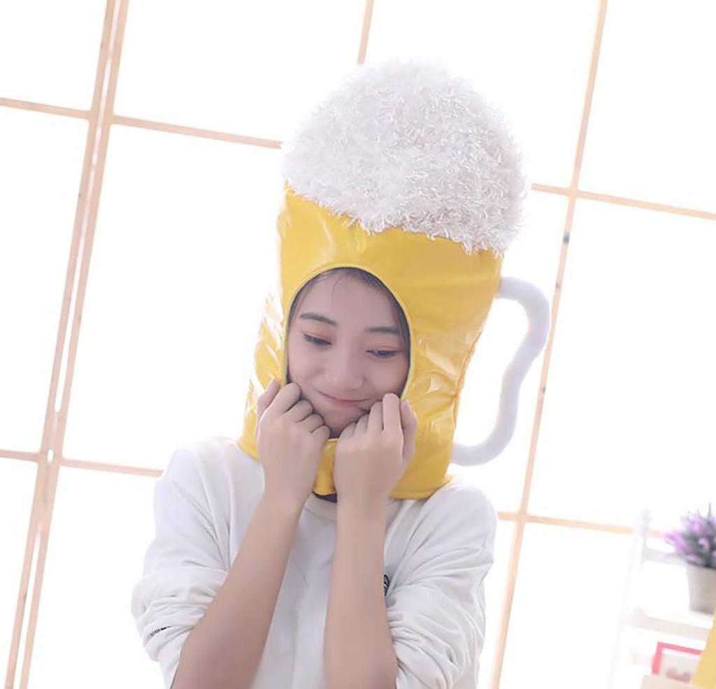 Cedar Eight Funny Headgear, Cute Cosplay Costume for Halloween, Events, School Festivals, and More (Beer)