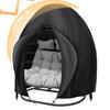 Patio Egg Chair Cover with Zipper Outdoor Hanging Egg Chair Covers UV Resistant Windproof Heavy Duty Wicker Egg Basket Cover