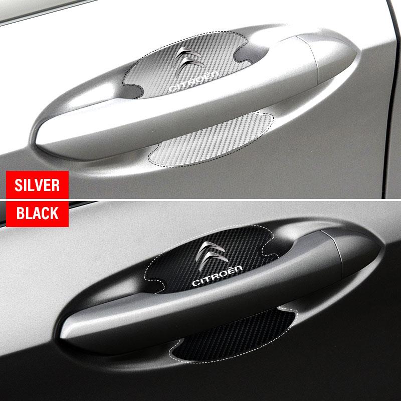 4PCS Anti Collision Protection Strip Car Door Handle Anti-collision Sticker For Citroen C1 C2 C3 C4 C4L C5 C6 C8 DS3 DS4 DS5 DS6 LS Berlingo Picasso
