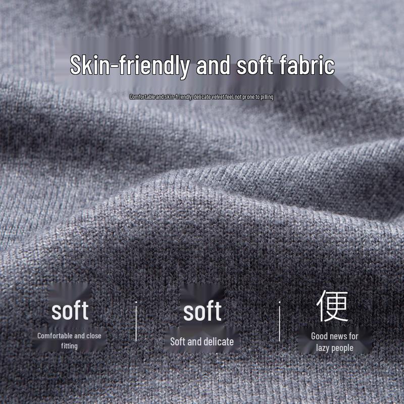 Hodo Men's Half-Zip Heavyweight Thermal Knit Sweater