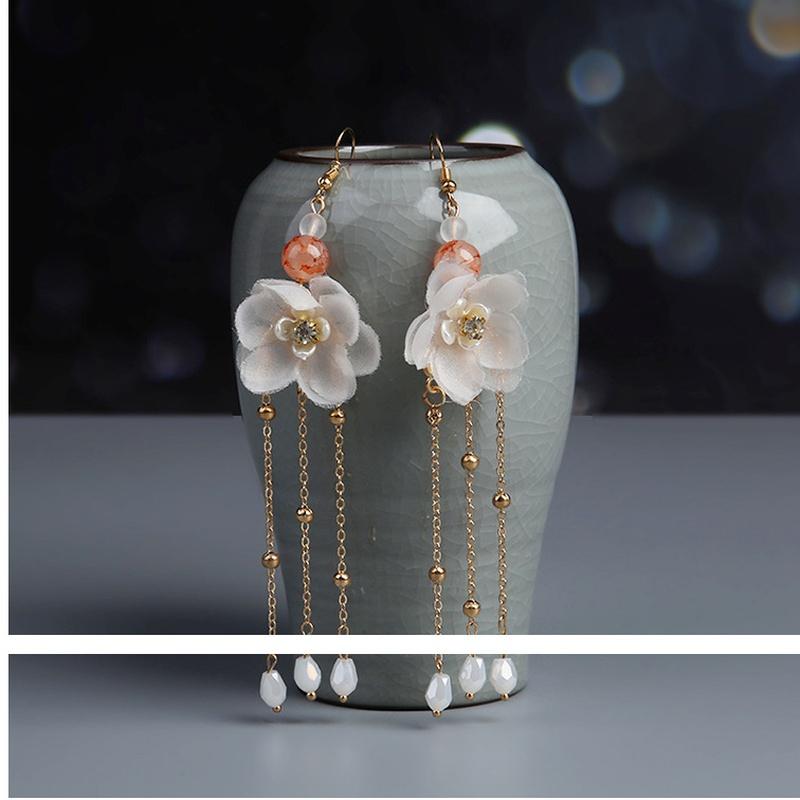 Ancient Chinese Style Headdress Female Ancient Style Tassel Hair Plug Gold Hairpin Bridal Hair Comb Girls Hair Crown Ornaments Set