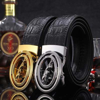 Gürtel Herren Leder Automatische Schnalle Gürtel Business Casual High-End Melonenkernmuster Gürtel 2021 Herren Gürtel