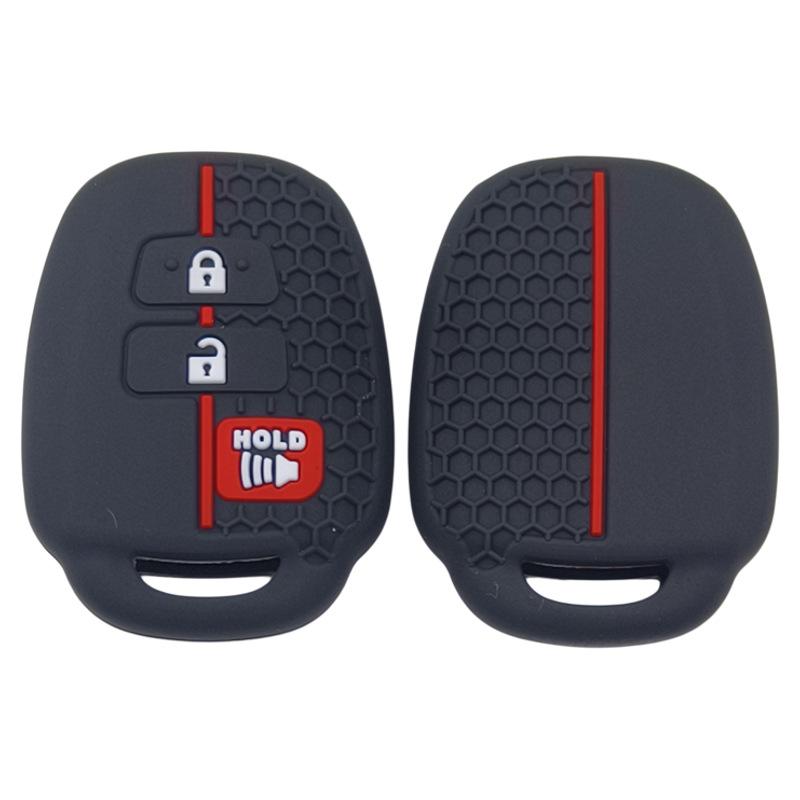Silicone Key Cover for Toyota Prado, RAV4, Highlander, Camry, Corolla