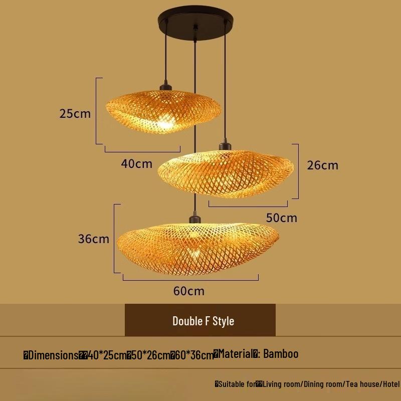 Creative Bamboo Woven Chandelier