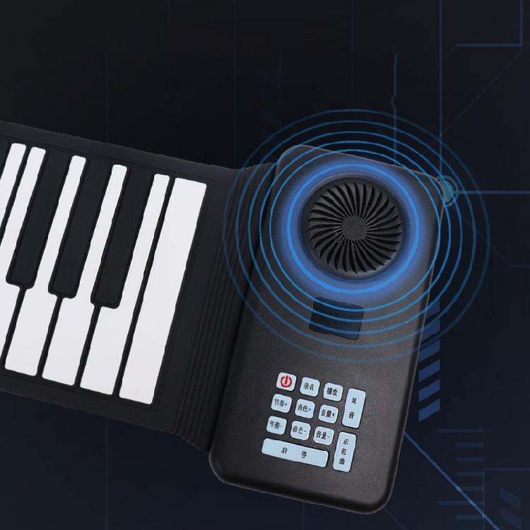 88 Keys Rolls up Piano Keyboard Portable Soft Silicone Electronic Piano Musical Instrument Foldable Electronic Piano