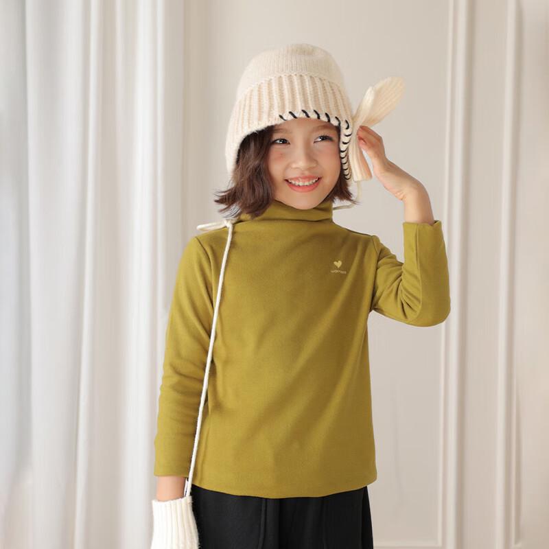 LUSON Girls  Warm Turtleneck Base Layer Top 120