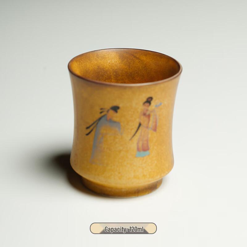 Shangqi Bamboo Joint Coarse Pottery Tea Cup Set