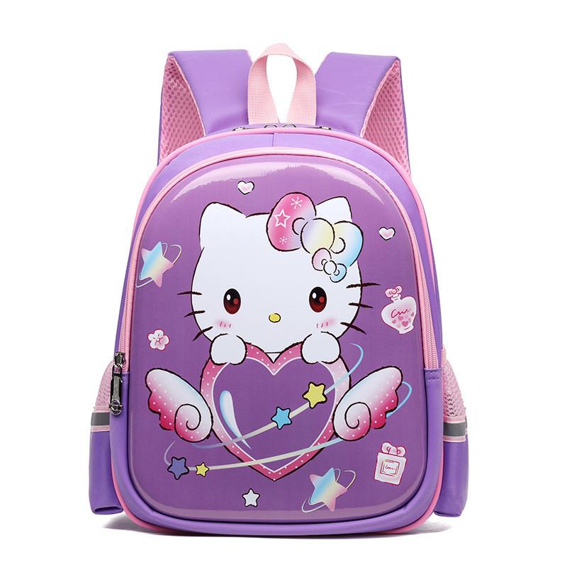 Elsa Sofia Hello Kitty Kids Travel Backpack With Airflow Mesh And Cartoon Design For Kindergarten Use