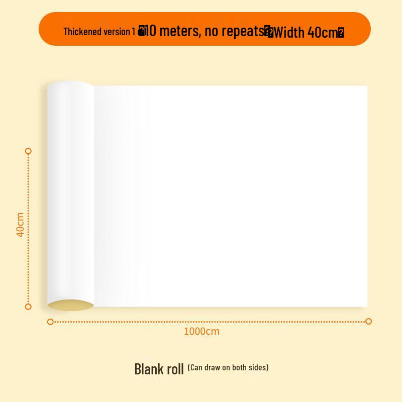 Kids' Doodle Coloring Scroll Paper for Drawing and Painting