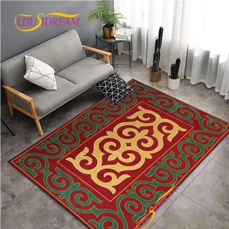 Vintage Floral Pattern Carpet for Living Room Bedroom Coffee Rug Kitchen Table Door Kids Unslip Floor Mat Birthday Gift