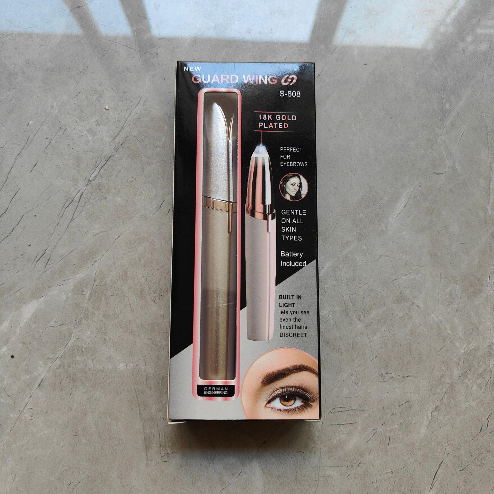 

Электрический триммер и карандаш для бровей с зарядкой от USB для удаления волос Battery Model шампанского/золотой