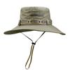 Summer Men Women Breathable Bucket Hat Outdoor UV Protection Wide Brim Panama Hat for Safari Hunting Hiking Mesh Fisherman Caps