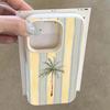 Coconut Tree Stripe Pattern Phone Case For iPhone 11 Cases for iPhone 17 13 15 14 12 16 Pro Max 16e XR XS X 17Air Soft Cover