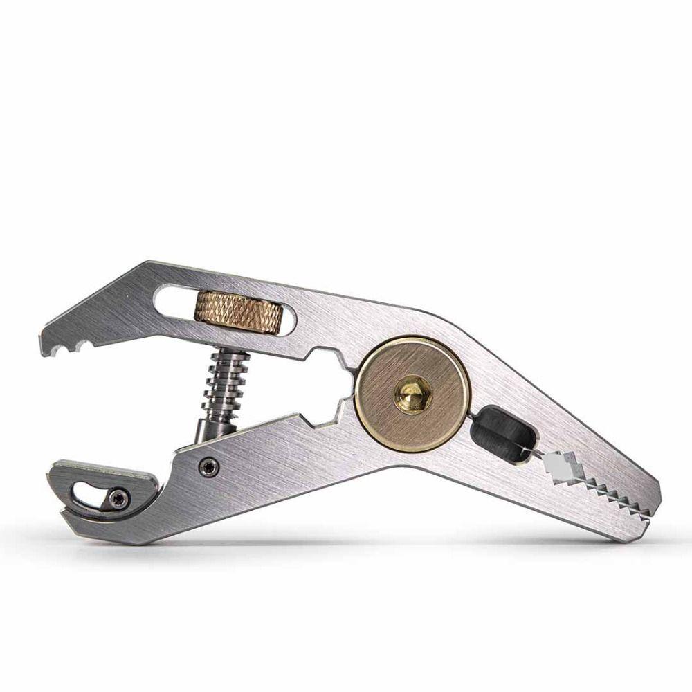 Chiave Inglese Parallela 5 in 1 Pinze Multi-utensile Cacciavite Esagonale Pinze per Scollegamento Elettrico Morsetto Apribottiglie Portatile Tasca per Trasporto