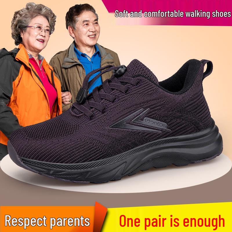 

2025 Mesh Plus Velvet Non-Slip Lightweight Walking Shoes for Middle-Aged & Elderly 35