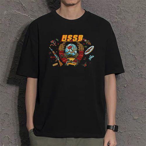 Poslední slova Sovětský bývalý Sovětský svaz triko s krátkým rukávem socialistické oblečení komunismus srpové kladivo cccp tričko