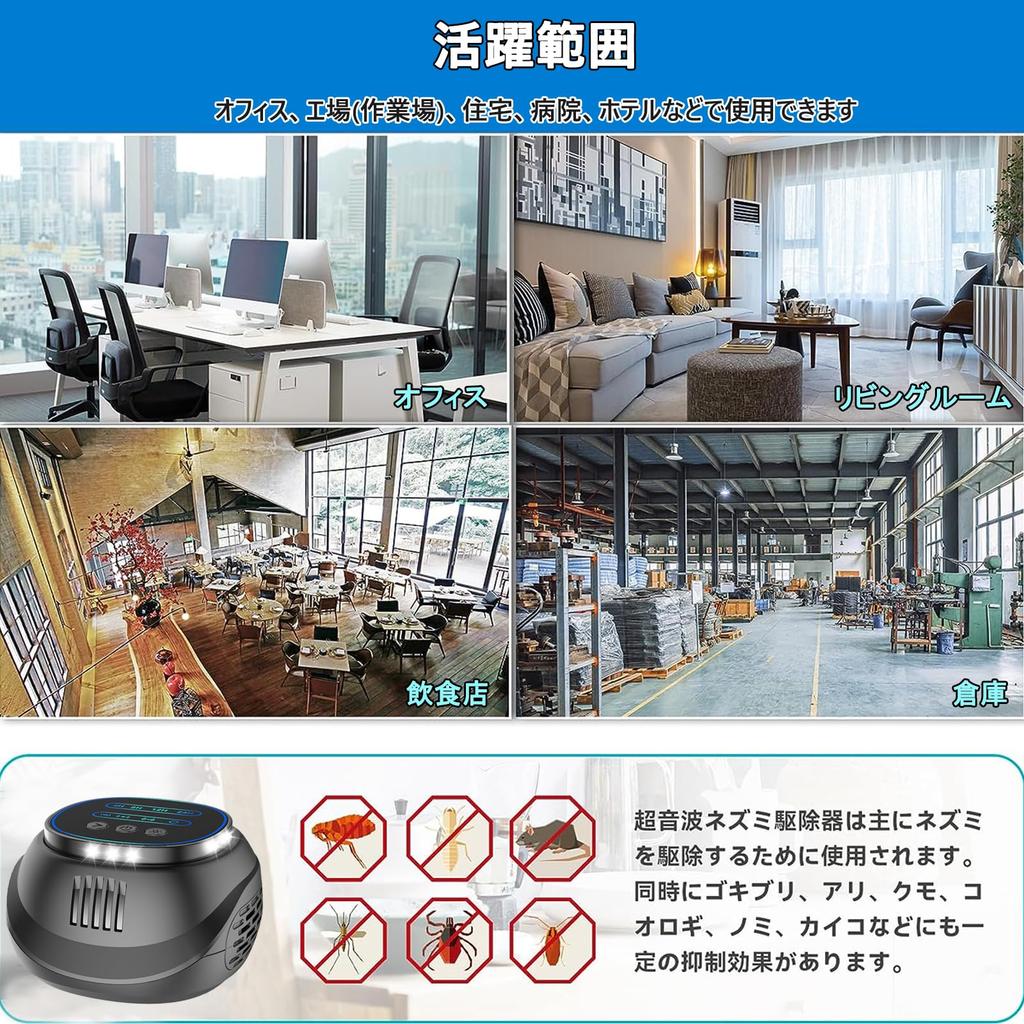 Smalife Ultrasonic Mouse Repellent Industry New Powerful Pest Control Repels Electromagnetic Transmission with No Blind Effective Coverage of 230