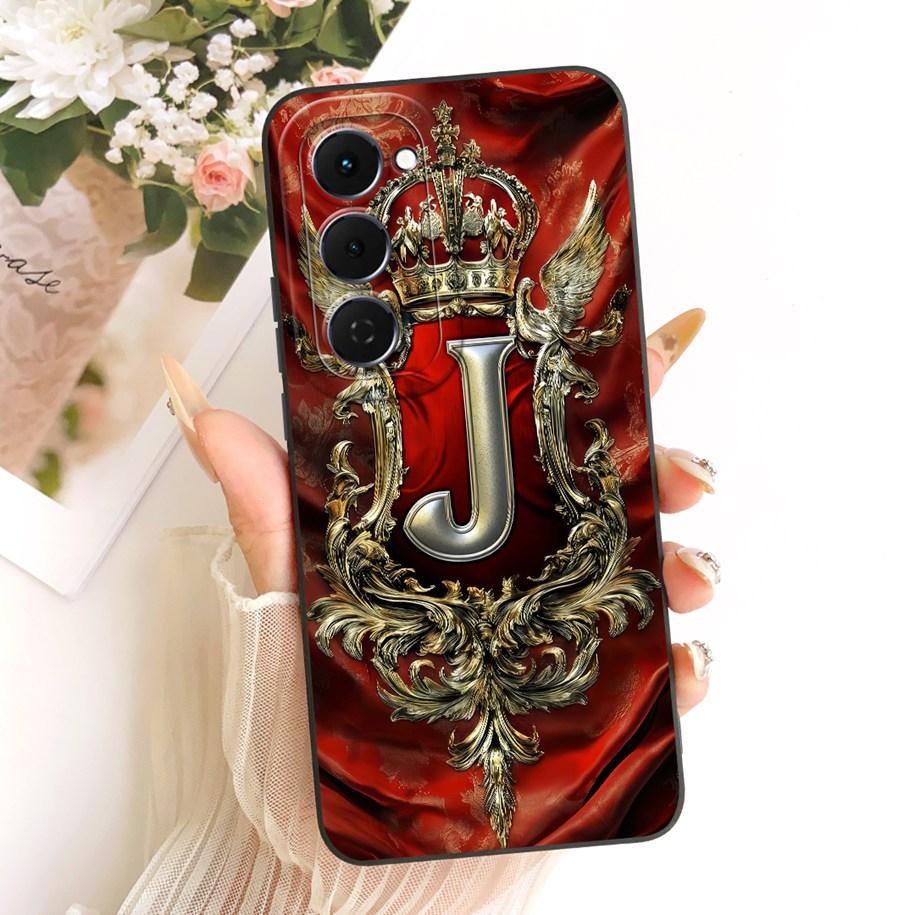 For Tecno Spark 40 Pro Plus Case KM7 Popular Crown Letter Couple Phone Cover on Tecno Spark 40 Pro KM6 Spark40 40C KM5 KM4k Capa