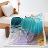 Dewdrop 2D Digital Printing Thickened Lamb Wool Crystal Fleece Blanket One Piece