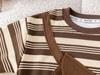 Boys' Toddler Spring & Autumn Striped Sweatshirt with Crossbody Bag Two-Piece Set, 2025