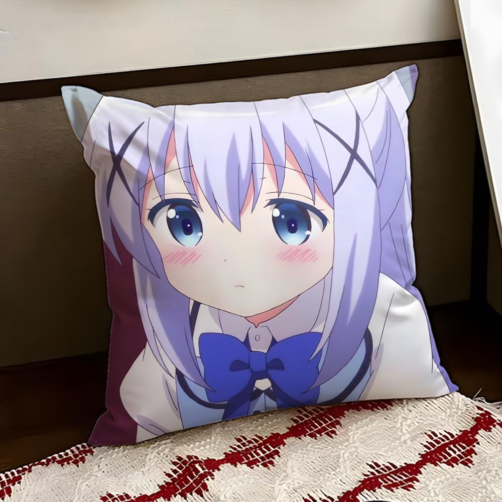 Cute Is the Order a Rabbit Cushion Cover Reversible Soft Durable Pillow Cover Home Car MultiScene Use for Daily Comfort