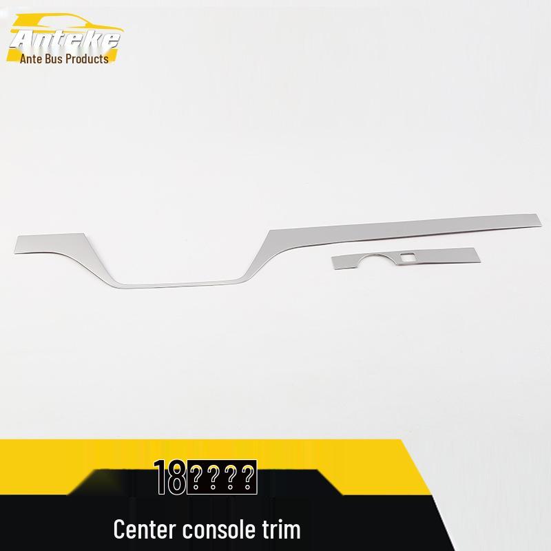 Fits 18 Komic Models: Stainless Steel Central Control Trim & Dashboard Decorative Strip Sticker.