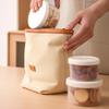 Round Food-Grade Plastic Storage Box, Refrigerable & Airtight for Preserving Freshness