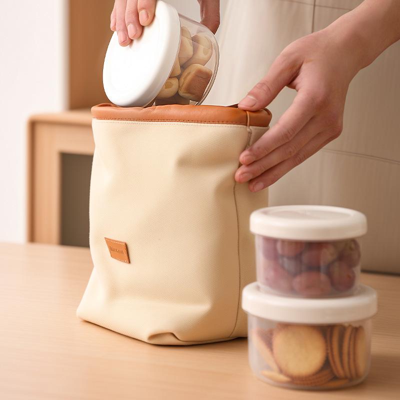Round Food-Grade Plastic Storage Box, Refrigerable & Airtight for Preserving Freshness