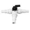 3-way Diverter Valve Pool Water   Control Valve with Handwheel   for 1.25 Inch 1.5 Inch Female Threaded Hose Connections