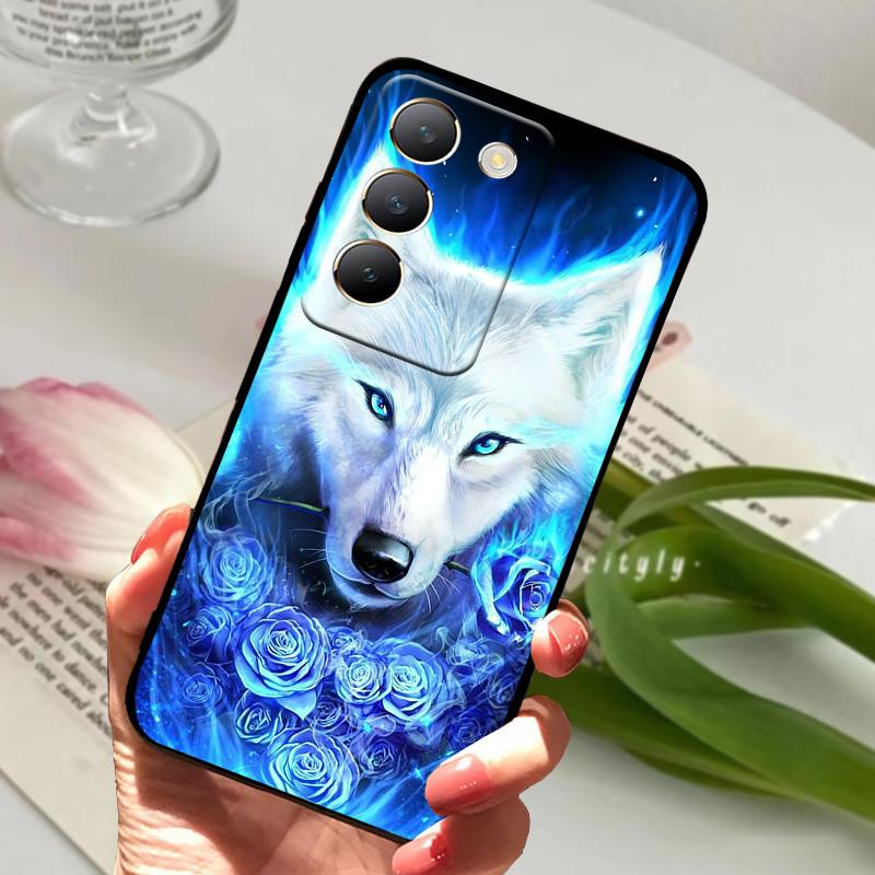 For Vivo V40 SE Case Cool Animals Soft Silicone TPU Phone Cover For Vivo V40 SE 5G Back Cover Bumper Protector Soft Bag TPU Capa