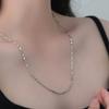 Minimalist Yuanbao Chain Necklace, Light Luxury and Fashionable, No Pendant, Plain Chain, Clavicle Chain, Small Design Sense