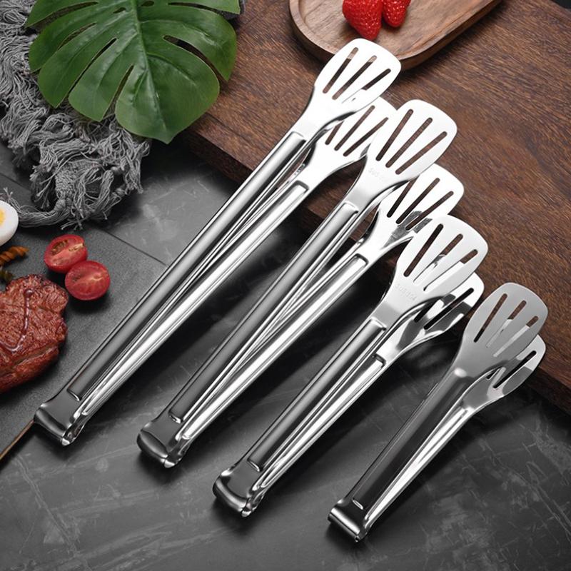 Roestvrijstalen Voedseltang Barbecuetang Vlees Salade Steak Voedsel Serveerklem Pincet Lang Bbq Kooktang Keukengerei