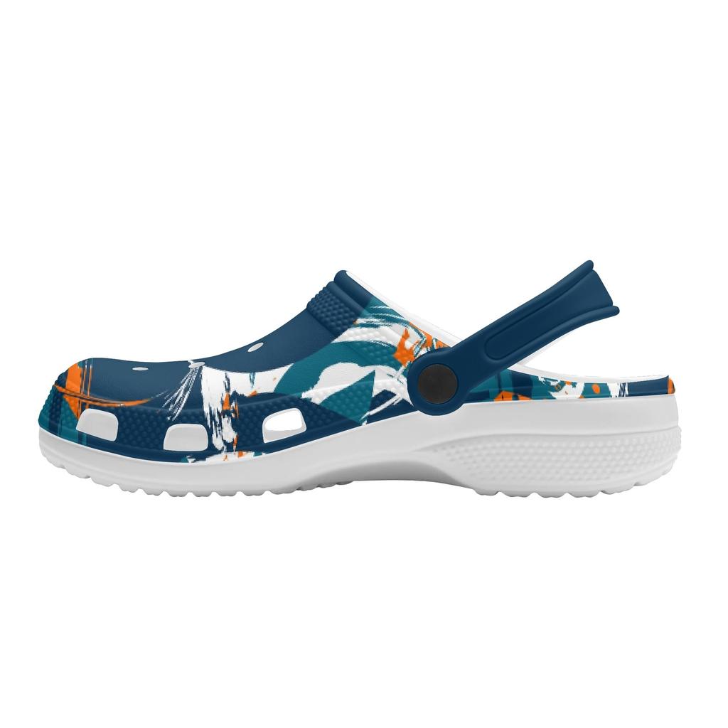 Printed EVA Garden Clogs Unisex Lightweight Breathable Slip On Shoes Beach Pool Bathroom Home Casual Wear Indoor Outdoor Wear