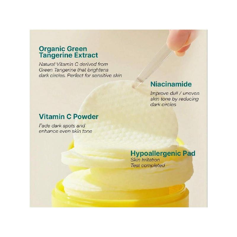 Goodal Green Tangerine Vita C Toner Pads   160ml X 70 Pads, Korean Skin Care, K-Beauty, Glass Skin, Pore Care