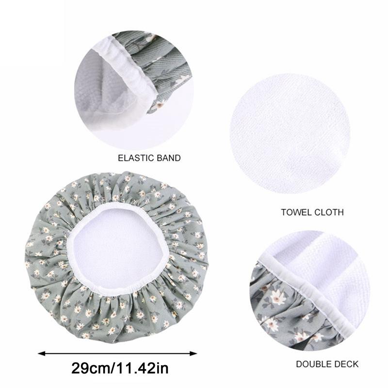 Damski Wodoodporny Kapelusz do Kąpieli Elastyczne Pokrowce na Włosy pod Prysznic Czepki do Kąpieli Czapka Beanie Piękno Trwała Ondulacja Czapka Przeciwpyłowa Czapka na Włosy Akcesoria Łazienkowe